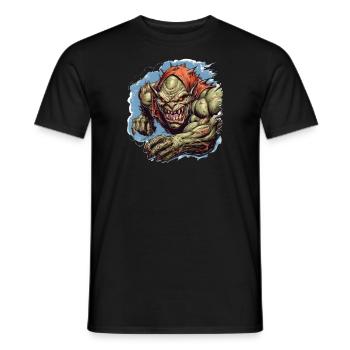 Monster Monster Demon Devil Vampire Guhl Zombie - Men's T-Shirt - black - Front - AI Model Male 178 light (178cm)