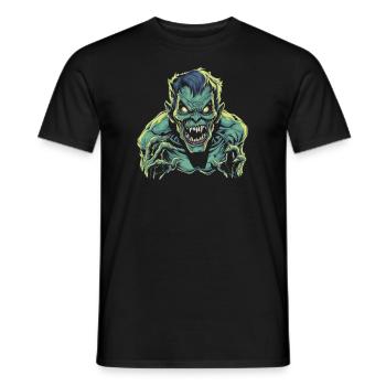Monster Monster Demon Devil Vampire Guhl Zombie - T-shirt homme - noir - Devant - AI Model Male 178 light (178cm)