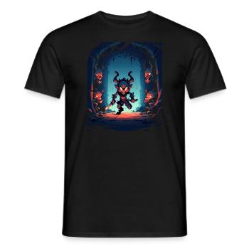 Monster Monster Demon Devil Vampire Guhl Zombie - Men's T-Shirt - black - Front - AI Model Male 178 light (178cm)