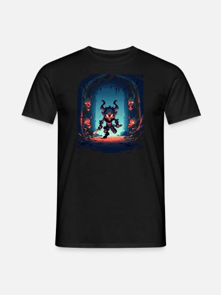 Monster Ungeheuer Dämon Teufel Vampir Guhl Zombie - Männer T-Shirt - Schwarz