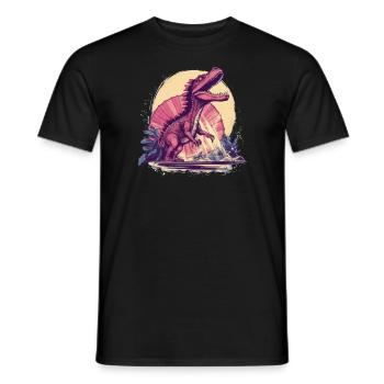Dinosaurier Dino Fossil Carnivor Herbivor T-Rex - Männer T-Shirt - Schwarz - Vorne - AI Model Male 178 light (178cm)