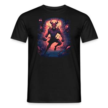 Monster Monster Demon Devil Vampire Guhl Zombie - Men's T-Shirt - black - Front - AI Model Male 178 light (178cm)