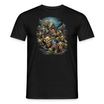 Monster Monster Demon Devil Vampire Guhl Zombie - Men's T-Shirt - black - Front - AI Model Male 178 light (178cm)