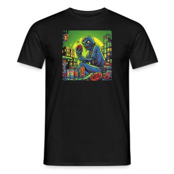 Monster Monster Demon Devil Vampire Guhl Zombie - T-shirt homme - noir - Devant - AI Model Male 178 light (178cm)