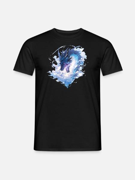 Dragon mystique Lindwurm Monster Monster Monster - T-shirt homme - noir