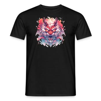Drache mystisch Lindwurm Monster Ungeheuer Biest - Männer T-Shirt - Schwarz - Vorne - AI Model Male 178 light (178cm)