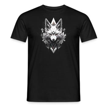 Mecha Animal : tigre, loup, renard, dinosaure, - T-shirt homme - noir - Devant - AI Model Male 178 light (178cm)