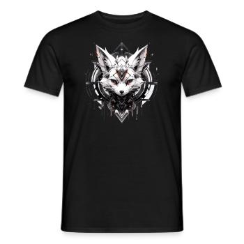 Mecha Animal Tiger Wolf Fox Dino Bear Cyborg - Men's T-Shirt - black - Front - AI Model Male 178 light (178cm)