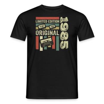 Vintage 1985 - Retro Birthday Quote 1985 - Men's T-Shirt - black - Front - AI Model Male 178 light (178cm)