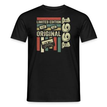 Vintage 1991 - Retro Birthday Quote 1991 - Men's T-Shirt - black - Front - AI Model Male 178 light (178cm)