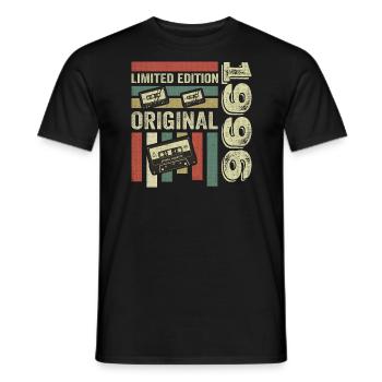 Vintage 1996 - Retro Birthday Quote 1996 - Men's T-Shirt - black - Front - AI Model Male 178 light (178cm)
