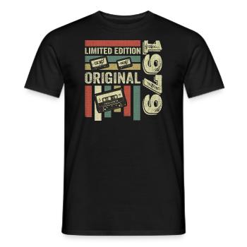 Vintage 1979 - Retro Geburtstagsspruch 1979 - Männer T-Shirt - Schwarz - Vorne - AI Model Male 178 light (178cm)
