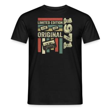 Vintage 1971 - Retro Birthday Saying 1971 - Men's T-Shirt - black - Front - AI Model Male 178 light (178cm)