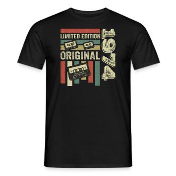 Vintage 1974 - Retro Birthday Quote 1974 - Men's T-Shirt - black - Front - AI Model Male 178 light (178cm)