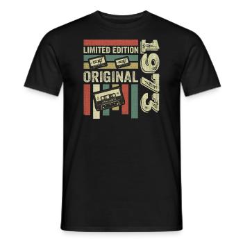 Vintage 1973 - Retro Geburtstagsspruch 1973 - Männer T-Shirt - Schwarz - Vorne - AI Model Male 178 light (178cm)
