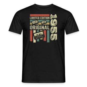 Vintage 1955 - Retro Birthday Saying 1955 - Men's T-Shirt - black - Front - AI Model Male 178 light (178cm)