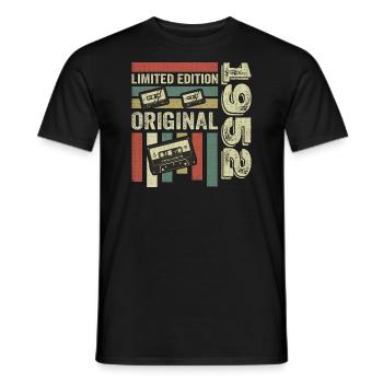Vintage 1952 - Retro Birthday Quote 1952 - Men's T-Shirt - black - Front - AI Model Male 178 light (178cm)