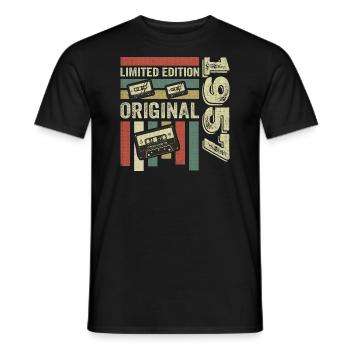 Vintage 1957 - Retro Geburtstagsspruch 1957 - Männer T-Shirt - Schwarz - Vorne - AI Model Male 178 light (178cm)