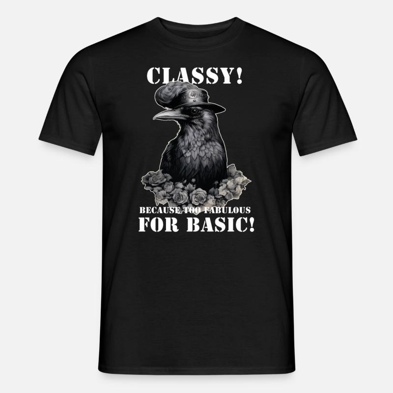 Corbeau steampunk - T-shirt homme - noir