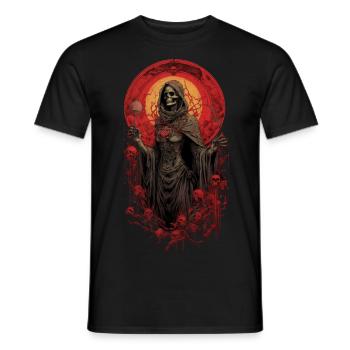 Lady Tod Sensenmann, - Männer T-Shirt - Schwarz - Vorne - AI Model Male 178 light (178cm)