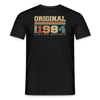 Original 1984 Rétro Cadeau 40e Anniversaire 1984 - T-shirt homme - noir - Devant - AI Model Male 178 light (178cm)