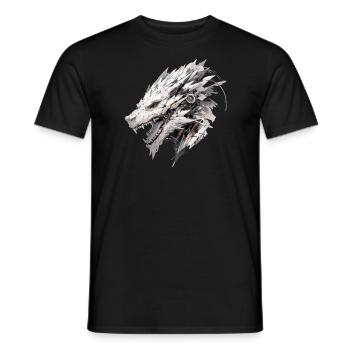 Mecha Tier Tiger Wolf Fuchs Cyborg Wildschwein - Männer T-Shirt - Schwarz - Vorne - AI Model Male 178 light (178cm)