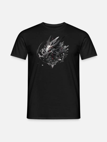 Mecha Tier Tiger Wolf Fuchs Cyborg Wildschwein - Männer T-Shirt - Schwarz