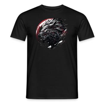 Mecha Tier Tiger Wolf Fuchs Drache Cyborg - Männer T-Shirt - Schwarz - Vorne - AI Model Male 178 light (178cm)