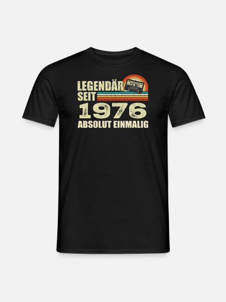 Legendary since 1976 - absolutely unique - Men's T-Shirt - black