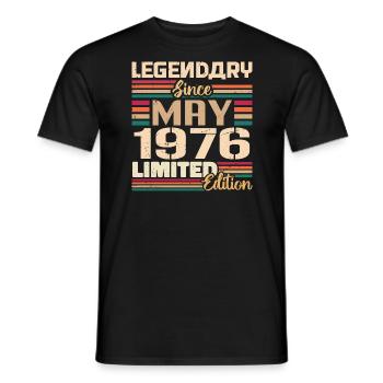 May 1976 May - Jubilee May 1976 - Men's T-Shirt - black - Front - AI Model Male 178 light (178cm)