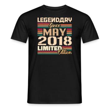 May 2018 May - Jubilee May 2018 - Men's T-Shirt - black - Front - AI Model Male 178 light (178cm)