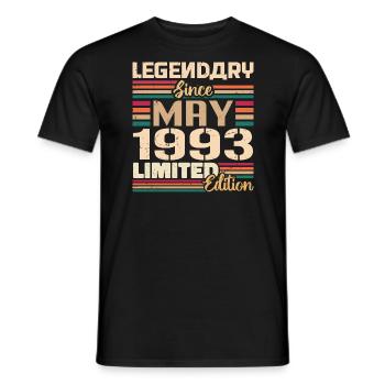 May 1993 May - Jubilee May 1993 - Men's T-Shirt - black - Front - AI Model Male 178 light (178cm)