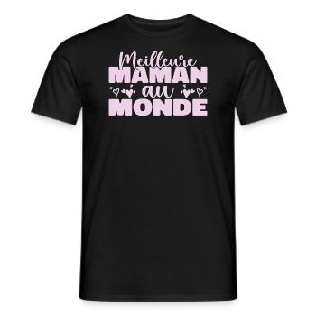 Die beste Mutter der Welt zum Muttertag - Männer T-Shirt - Schwarz - Vorne - AI Model Male 178 light (178cm)