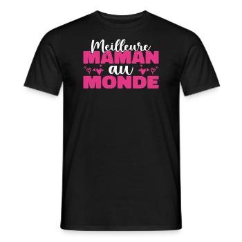 Die beste Mutter der Welt zum Muttertag - Männer T-Shirt - Schwarz - Vorne - AI Model Male 178 light (178cm)