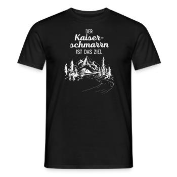 Der Kaiserschmarrn Ist Das Ziel - Wandern Berge - Männer T-Shirt - Schwarz - Vorne - AI Model Male 178 light (178cm)