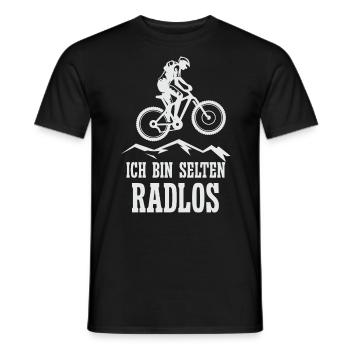 Rarement vélo sans roues vélo de montagne vélo de route vélo - T-shirt homme - noir - Devant - AI Model Male 178 light (178cm)