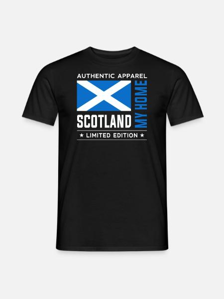 Scotland - Männer T-Shirt - Schwarz