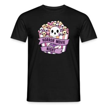 Horror Movie Night - Men's T-Shirt - black - Front - AI Model Male 178 light (178cm)