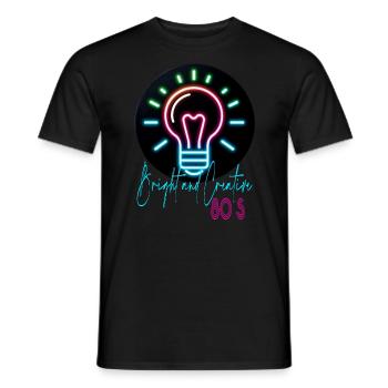 Années 80 - T-shirt homme - noir - Devant - AI Model Male 178 light (178cm)