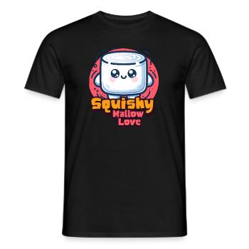 Sweet Marshmallow Squishy Mallow Love - Men's T-Shirt - black - Front - AI Model Male 178 light (178cm)