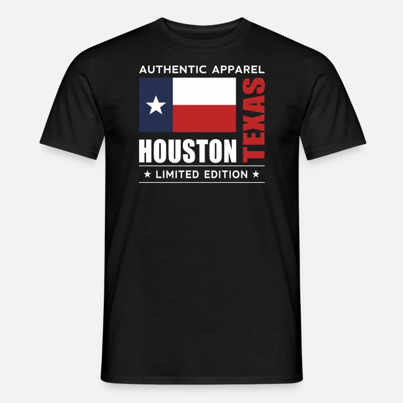 Houston - Männer T-Shirt - Schwarz