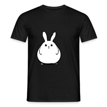 Bunny Funny Easter - Men's T-Shirt - black - Front - AI Model Male 178 light (178cm)