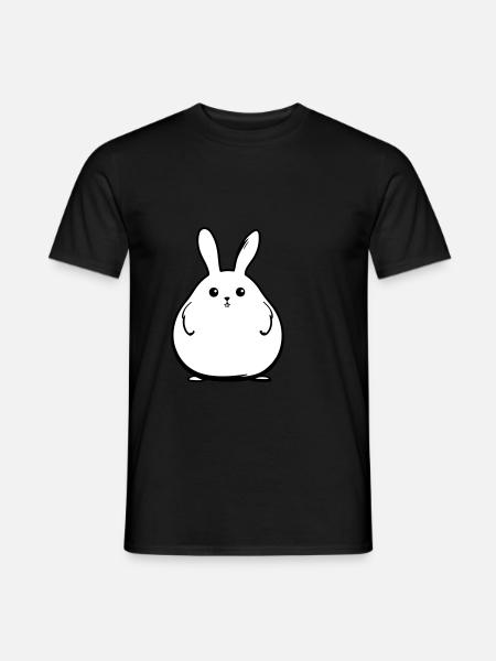 Bunny Funny Easter - Men's T-Shirt - black