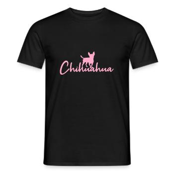 Chihuahua - Men's T-Shirt - black - Front - AI Model Male 178 light (178cm)