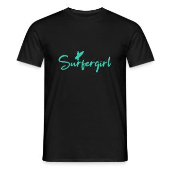 Surfer Girl - Men's T-Shirt - black - Front - AI Model Male 178 light (178cm)