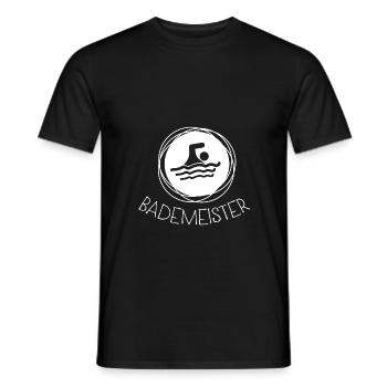 Bademeister - Männer T-Shirt - Schwarz - Vorne - AI Model Male 178 light (178cm)
