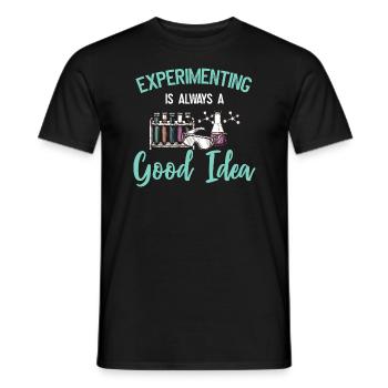 Chemistry Chemist - Men's T-Shirt - black - Front - AI Model Male 178 light (178cm)