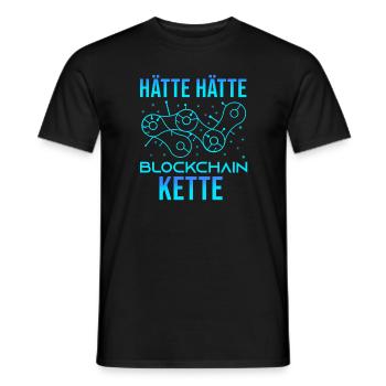 Hätte Hätte Blockchain Kette - Männer T-Shirt - Schwarz - Vorne - AI Model Male 178 light (178cm)
