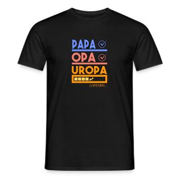 Great grandpa grandpa dad gift of future great grandpa - Men's T-Shirt - black - Front - AI Model Male 178 light (178cm)