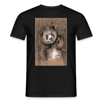 PANDA 02 - T-shirt homme - noir - Devant - AI Model Male 178 light (178cm)